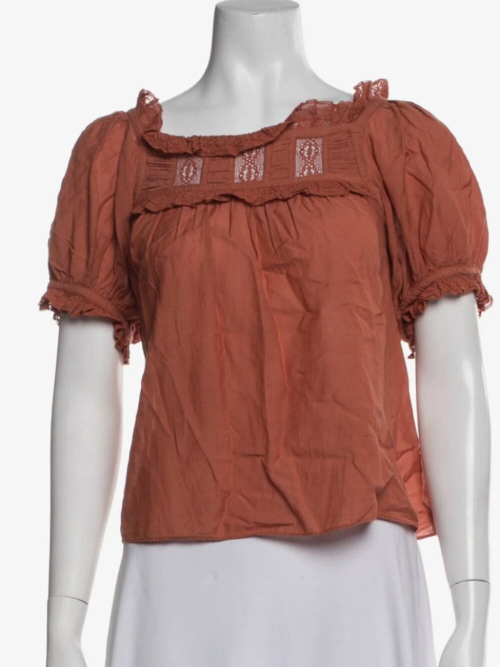 Doen Frances Top in Burnt Orange (Medium)